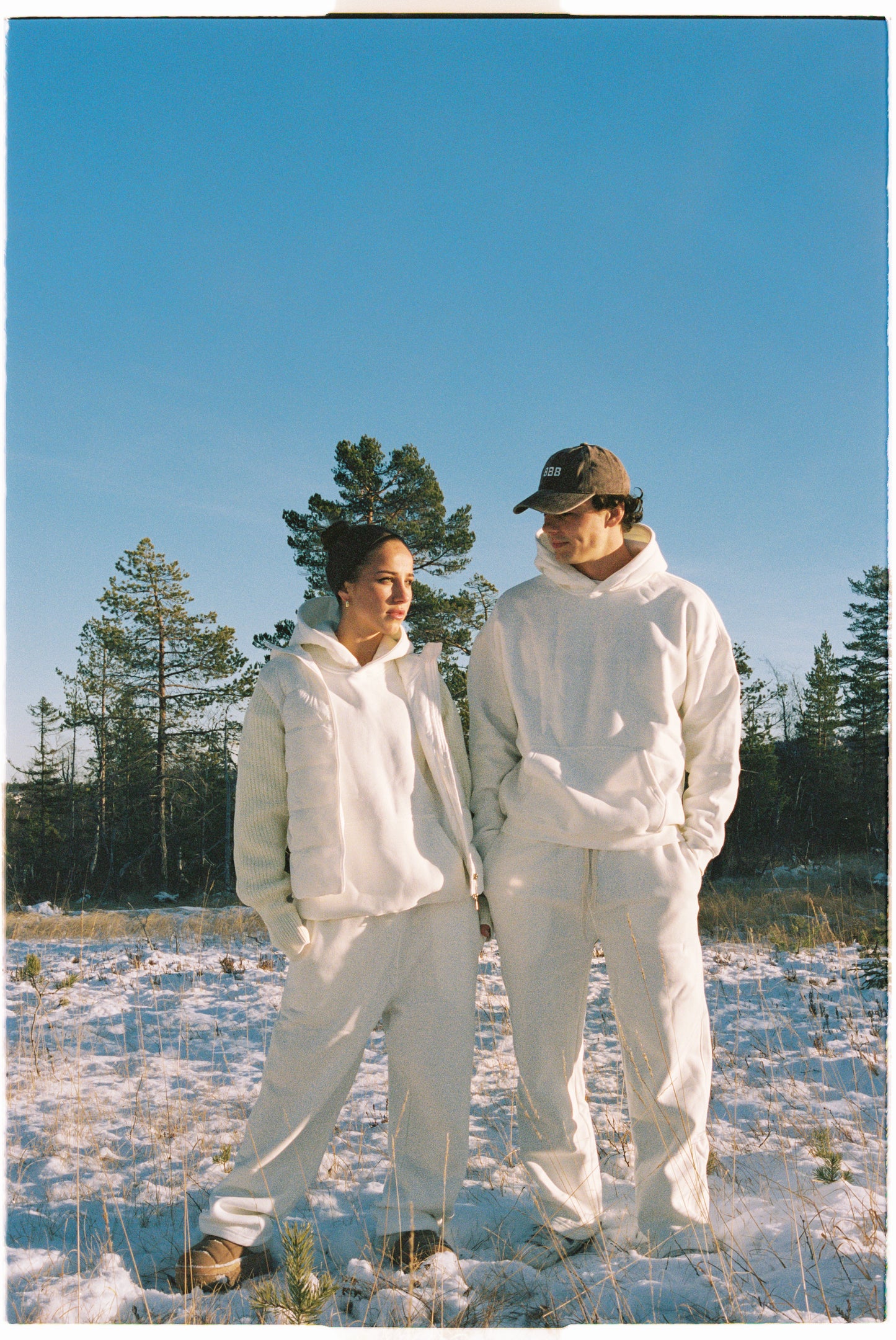 White puffer jacket