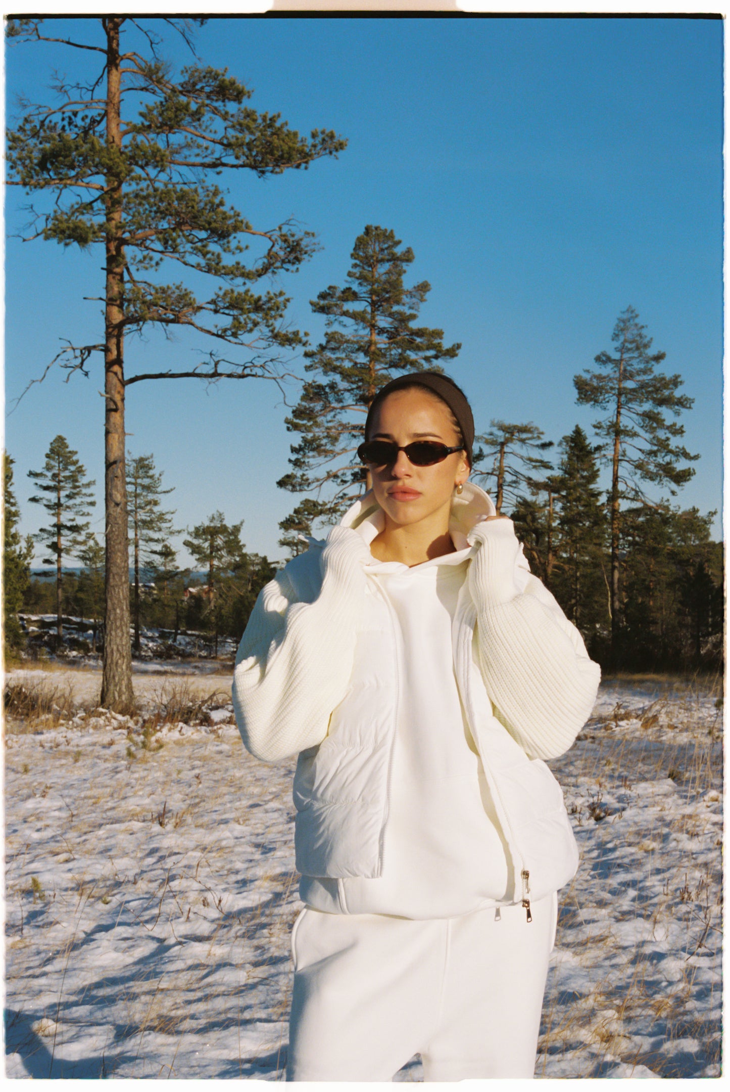 White puffer jacket