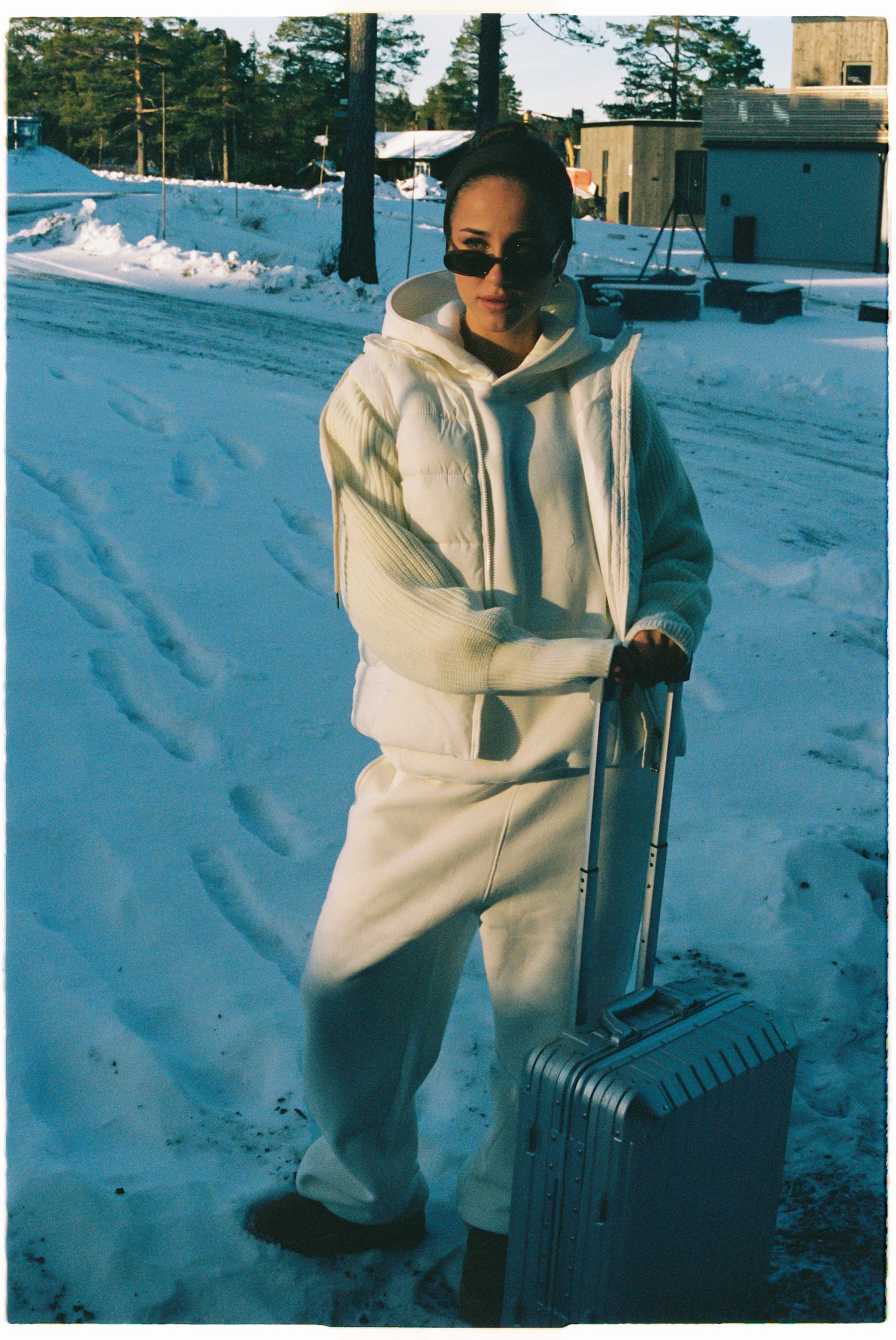 White puffer jacket