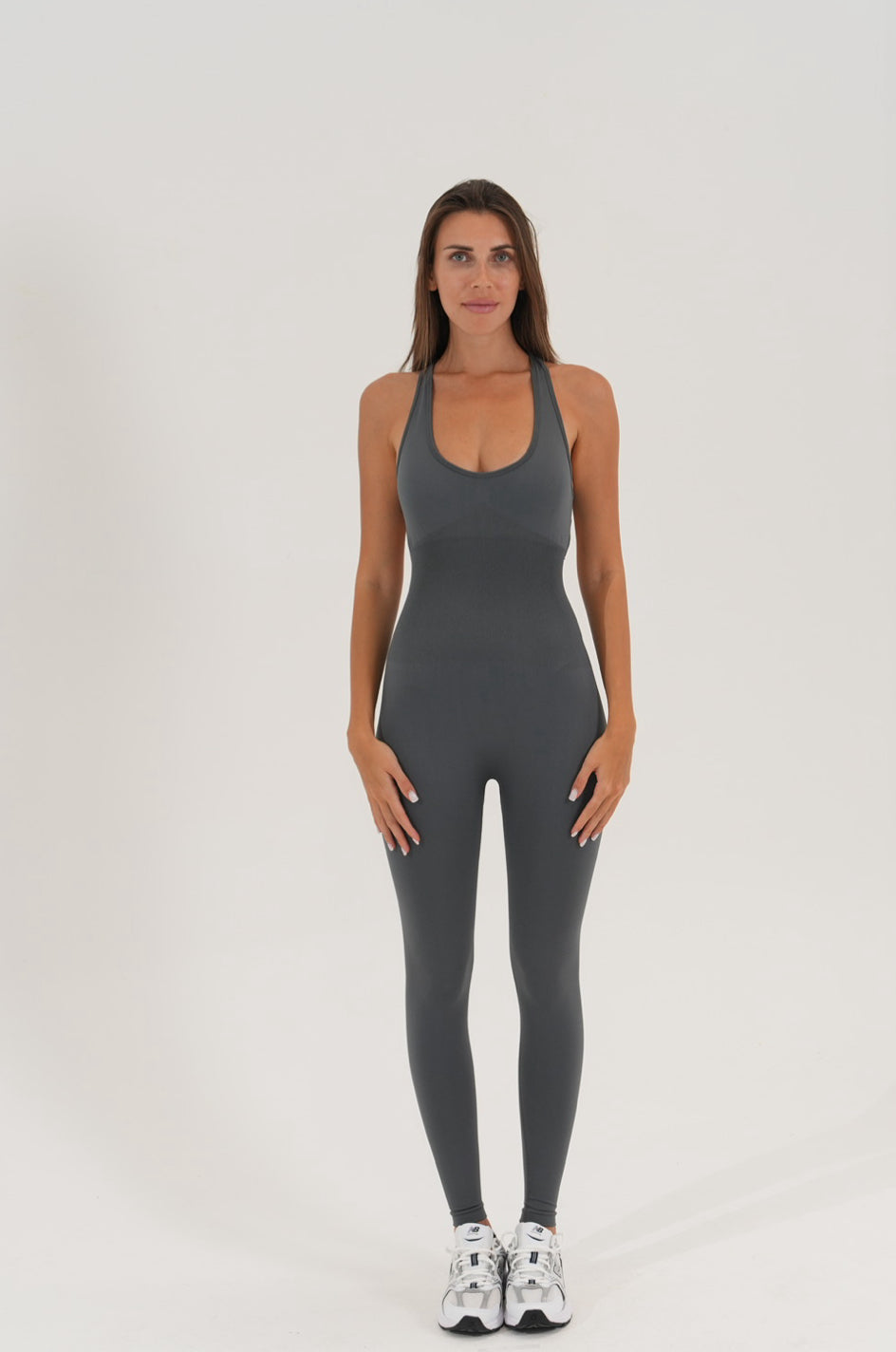 Long open back unitard