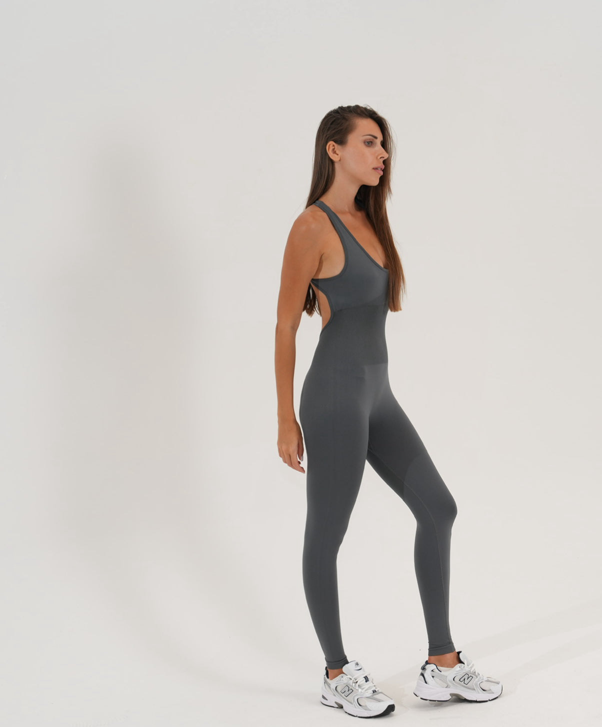 Long open back unitard